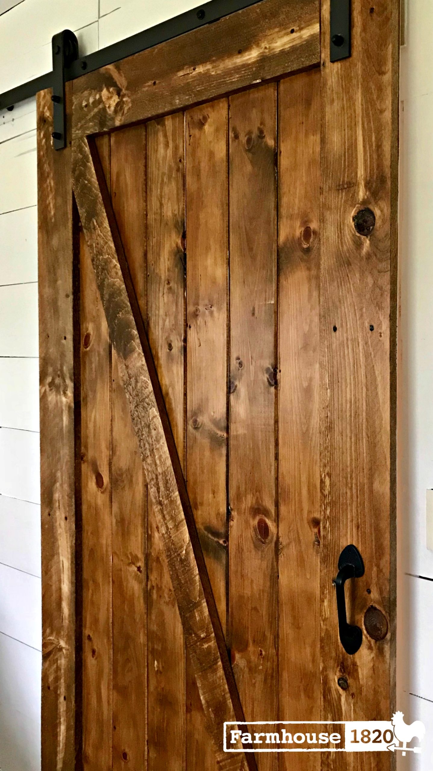 barn door - DIY barn door adds rustic decor to any room