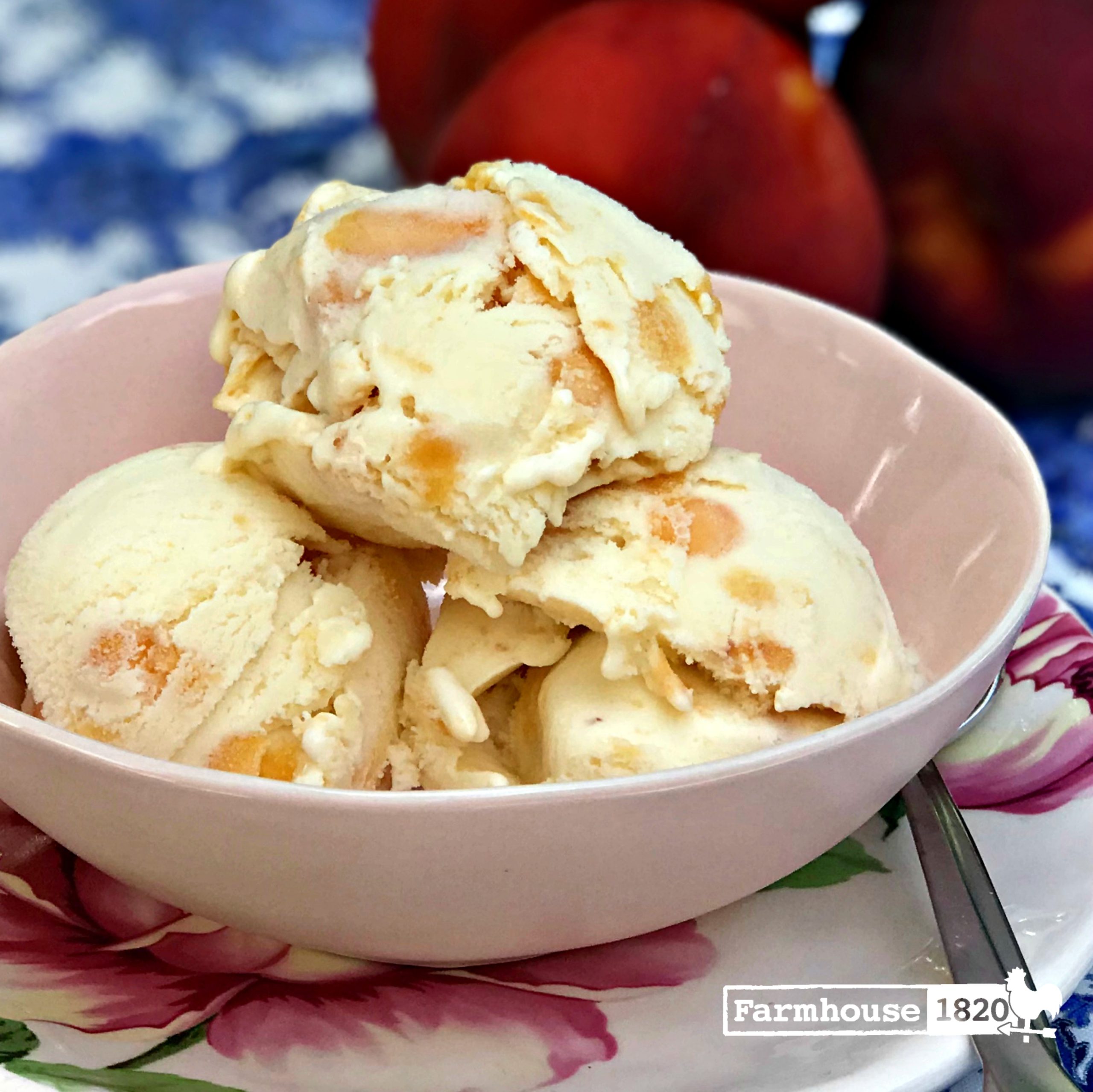 Peaches - Homemade Peaches-n-Cream Ice Cream