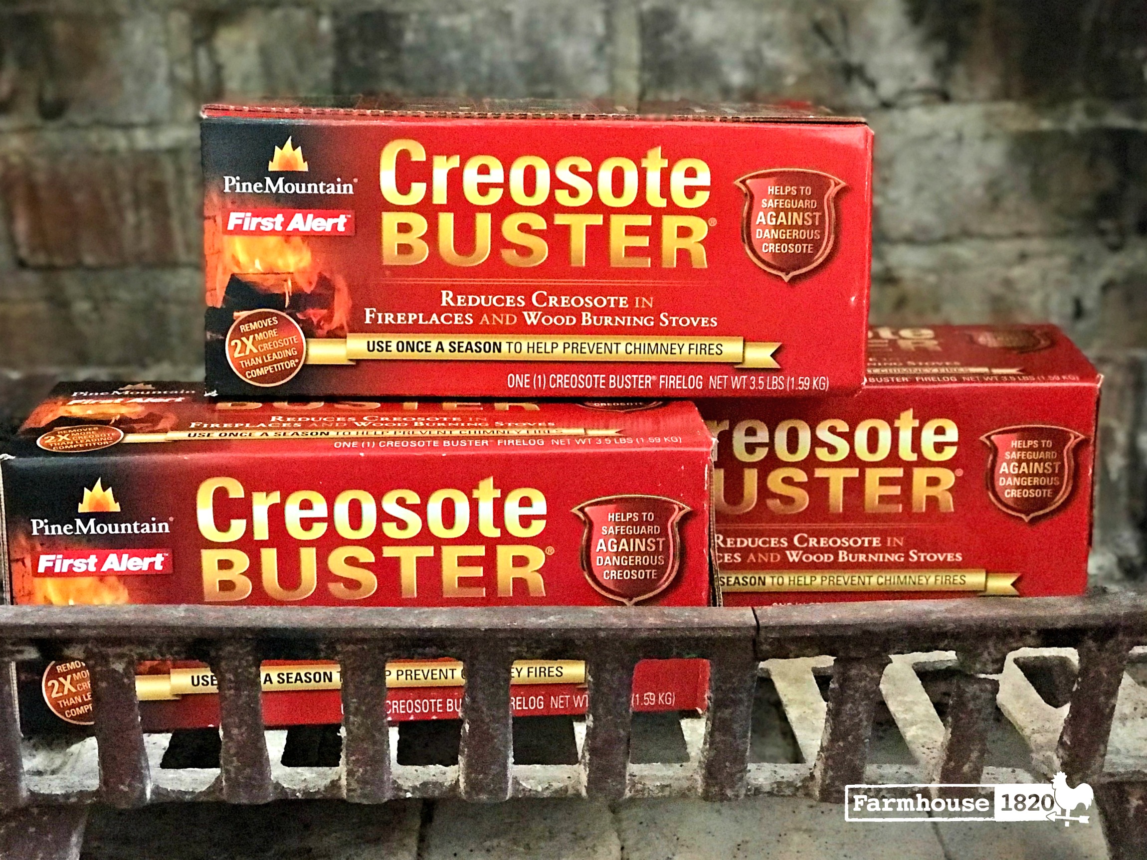 Fireplace - creosote buster for safety