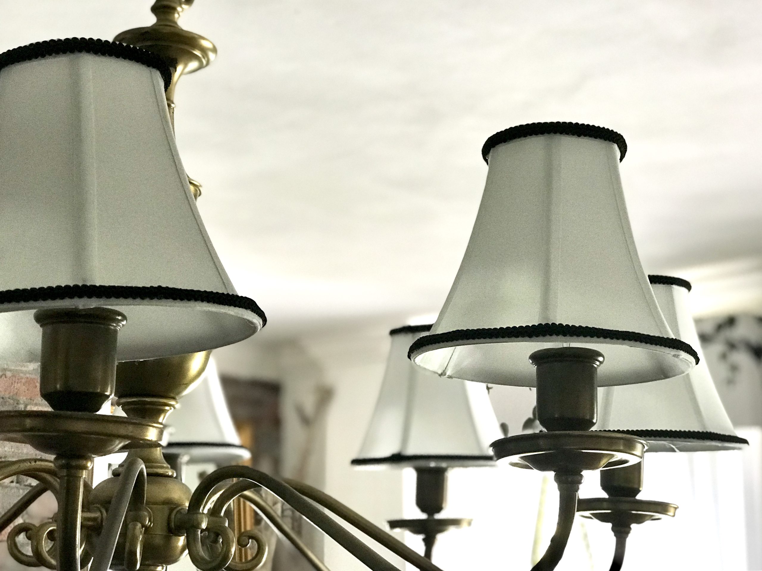 chandelier - DIY chandelier shade trim