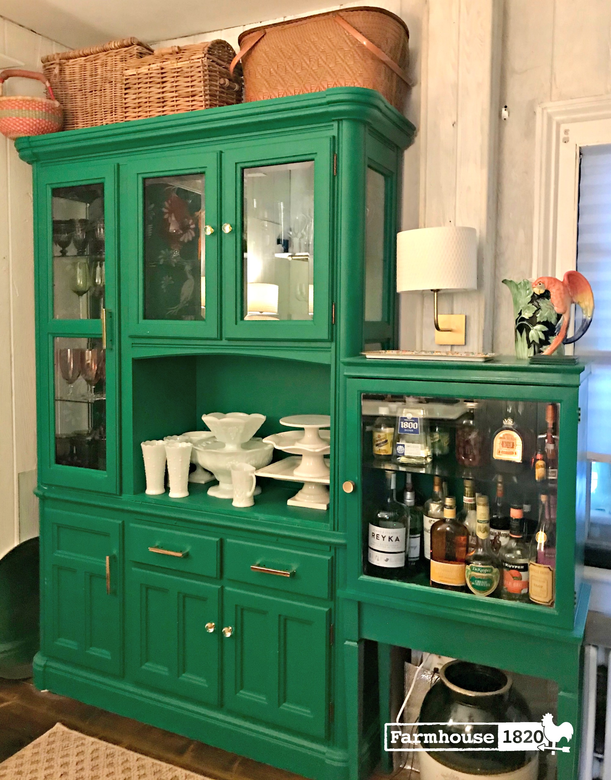 butler's pantry - how to display dishes and booze in a butler's pantry