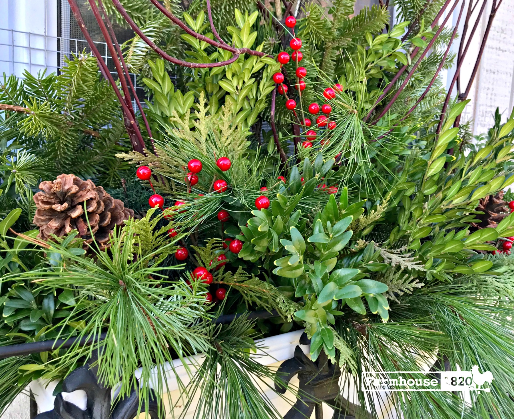 holiday arrangement - a gorgeous evergreen holiday arrangment