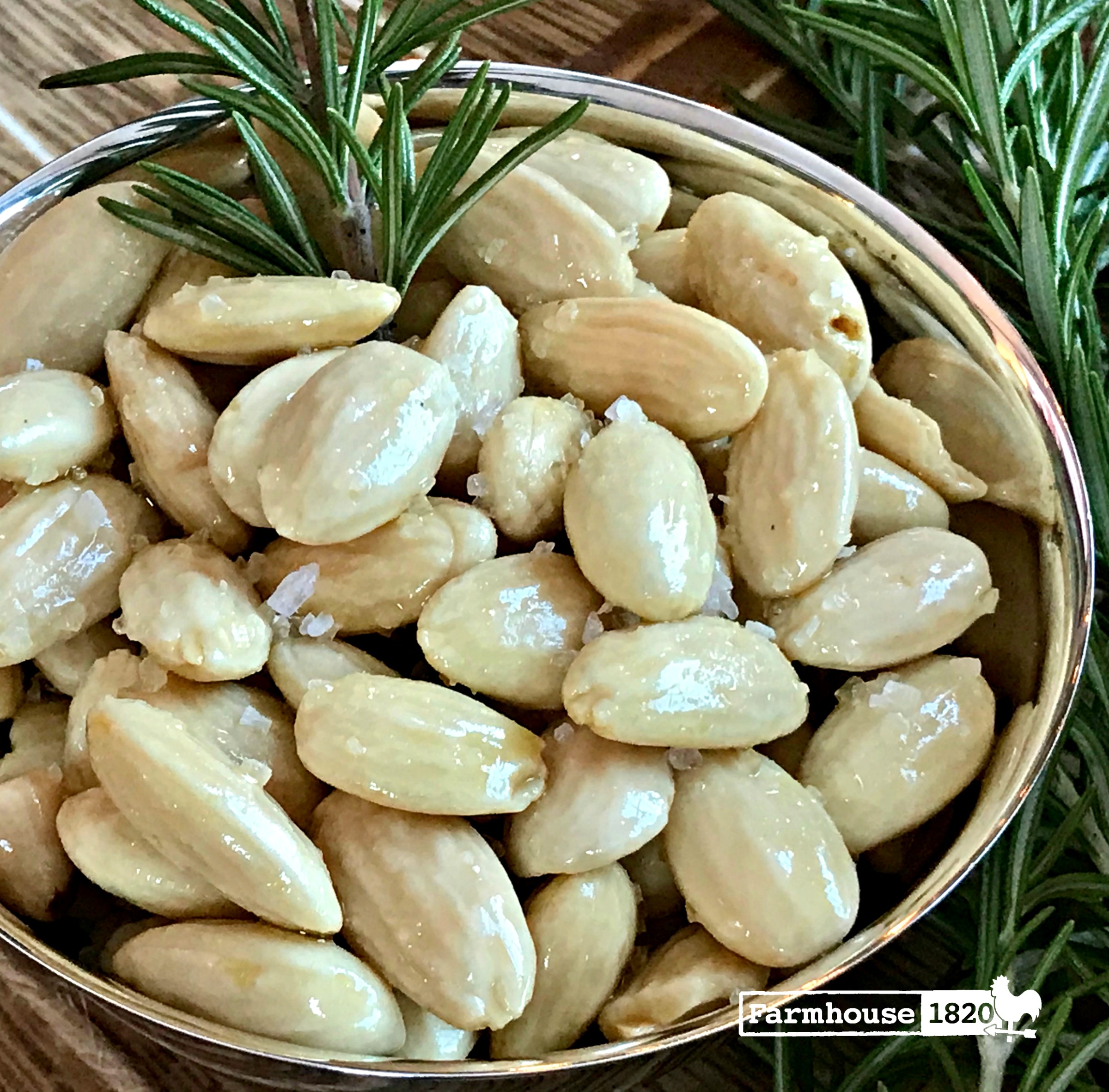 rosemary infused almonds