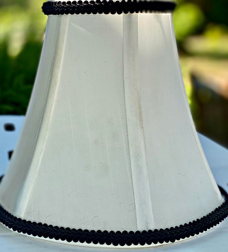 The Secret To Painting Fabric Lampshades! Farmhouse 1820