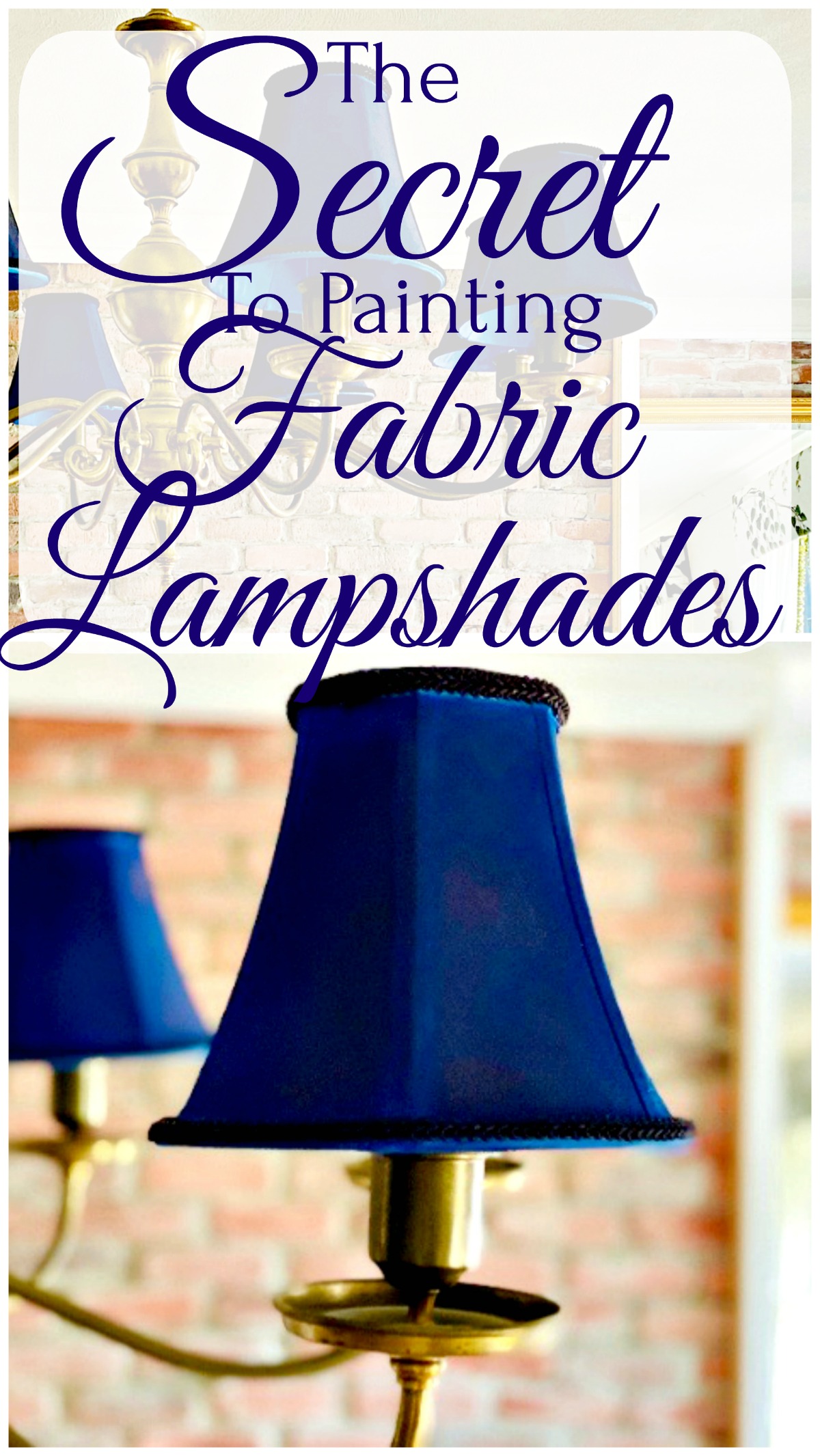 the secret to painting fabric lampshades