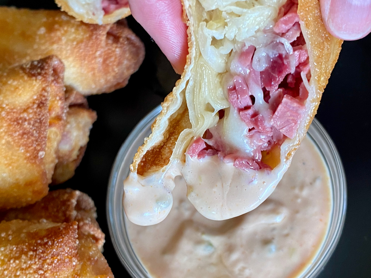 the best reuben egg roll recipe for St. Patrick's Day